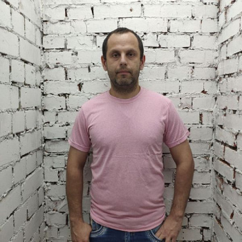 Футболка "Melange" Классика (52(XL), Розовый меланж), К1-М