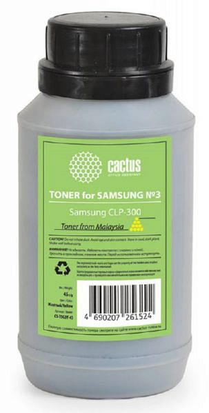 Тонер для принтера Cactus CS-TSG3BK-90 черный (флакон 90гр) Samsung CLP-300