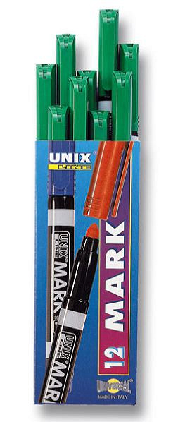 Маркер перманентный UNIX MARK Universal,  тол. 5.5мм, зеленый