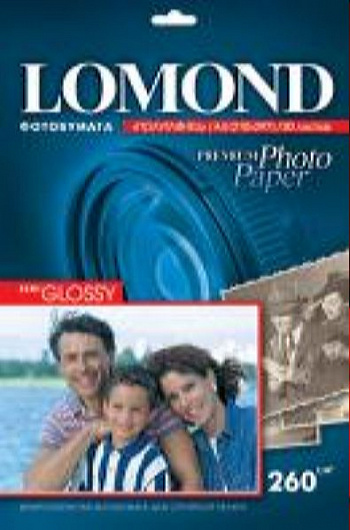LOMOND 260 г/м2 односторонняя Semi Glossy А4 1103301