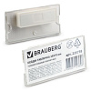 Бейдж-табличка BRAUBERG, 35х70 мм, горизонтальный, магнитный, 235738