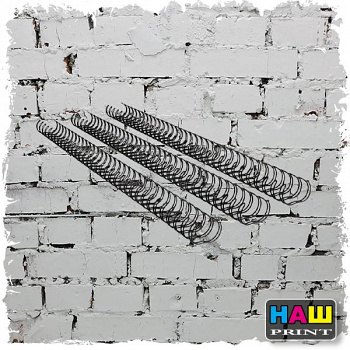 Нарезанная пружина 1/4"(6,4мм)  черная  (шаг 3:1) 100шт
