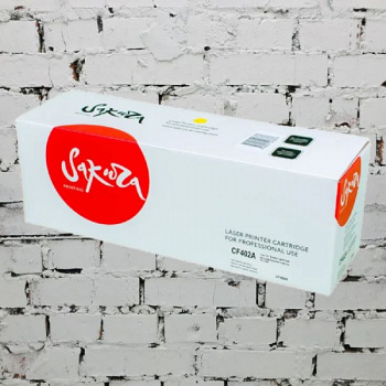 Картридж SAKURA CF402A/045Y для  HP и Canon, желтый, 1 300к. SACF402A/045Y