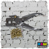 Дырокол Warrior 33051, 3-и функции (d=6,4мм, 3x14мм, R=3,5мм)
