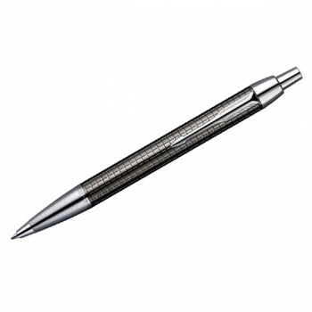 Ручка шариковая "IM Premium Dark Grey (Gun Metal)" синяя, 1,0мм, автоматический механизм, подар.уп. Parker