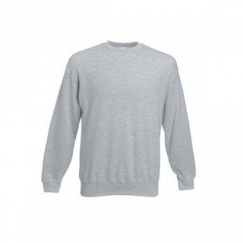 Свитшот мужской СЕРЫЙ меланж, футер 280 гр., р.54 (2XL) для сублимации