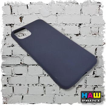 Силиконовый чехол FAISON для iPhone 11 Pro Max, Matte, матовый, синий