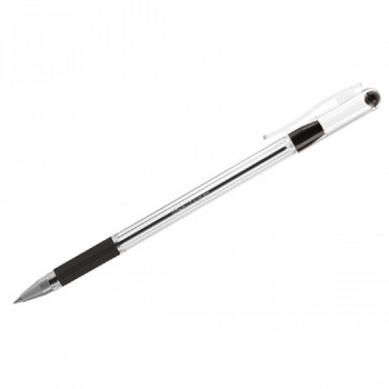 Ручка шариковая "Mega Soft", черная, 0,5мм, грип
