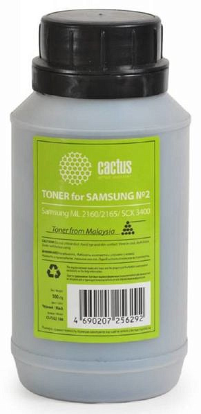 Тонер для принтера Cactus CS-TSG2-100 черный (флакон 100гр) Samsung ML 2160/2165/ SCX 3400
