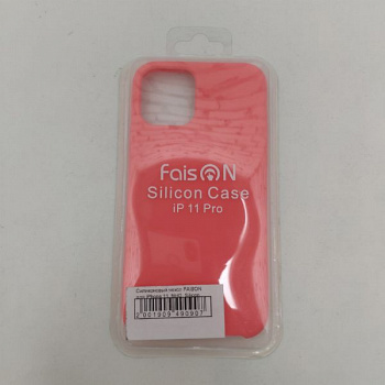 Силиконовый чехол FAISON для iPhone 11, №42, Silicon Case, матовый, розовый